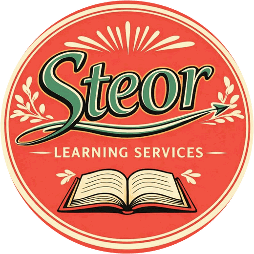 The Steor Learning Services badge logo